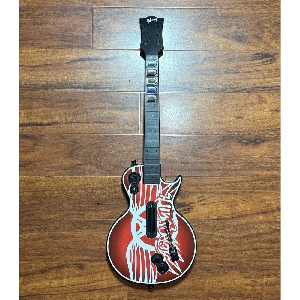 Aerosmith Gibson Les Paul Guitar Hero Controller PS3 No Dongle